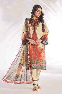 UAE -3 Piece Unstitched Printed Lawn Suit CLP-32326