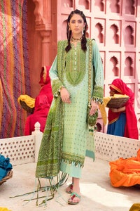 UAE -3PC Chunri Lawn Unstitched Lacquer Printed Suit CL-32054 B
