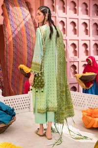 UAE -3PC Chunri Lawn Unstitched Lacquer Printed Suit CL-32054 B