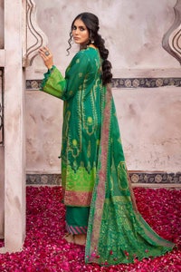 UAE -3PC Glitter Printed Lawn Unstitched Suit CL-32534 B