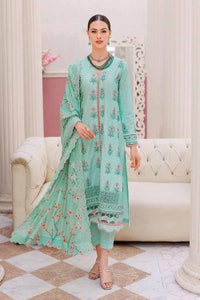 UAE -3PC Lawn Unstitched Suit With Embroidered Digital Printed Denting Lawn Dupatta DN-32066