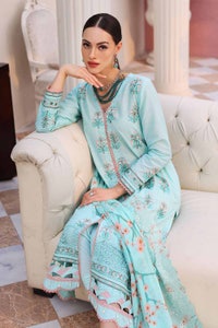 UAE -3PC Lawn Unstitched Suit With Embroidered Digital Printed Denting Lawn Dupatta DN-32066