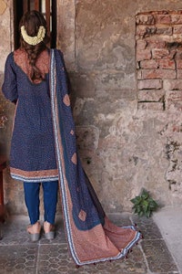 UAE -3PC Chunri Lawn Unstitched Suit CL-22069 A