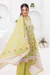 UAE -3PC Printed Lawn Unstitched Suit with Denting Lawn Dupatta DN-32111 A