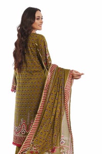 UAE -3 Piece Unstitched Printed Lawn Suit CLP-42138