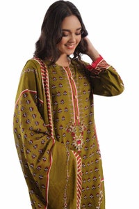 UAE -3 Piece Unstitched Printed Lawn Suit CLP-42138