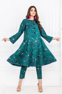 UAE -2PC Dhanak Unstitched Printed Suit WNST-32009