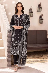 UAE -3PC Unstitched Embroidered Lawn Suit B-32036