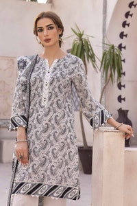 UAE -3PC Unstitched Printed Lawn Suit B-32029