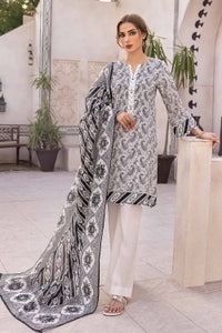 UAE -3PC Unstitched Printed Lawn Suit B-32029