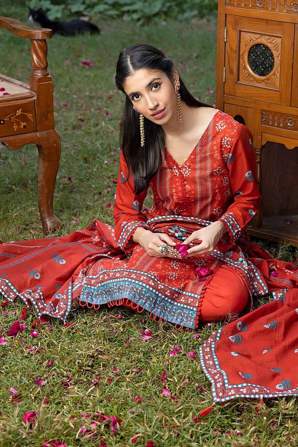 UAE -3PC Lawn Unstitched Printed Suit CL-32218