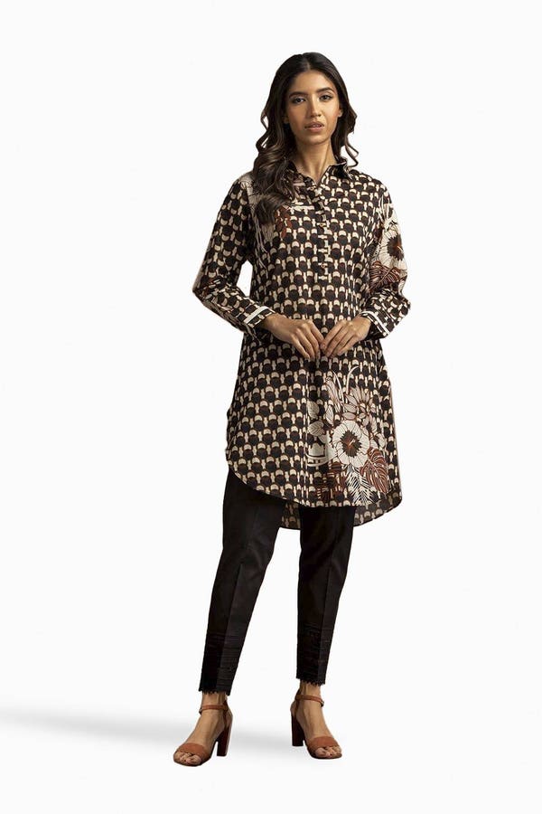 UAE -Digital Print Cambric Shirt GLS-24-54