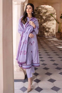 UAE -3PC Embroidered Lawn Unstitched Suit With Denting Lawn Dupatta DN-32018