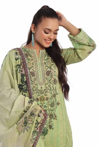 UAE -3 Piece Unstitched Printed Lawn Suit CLP-42189
