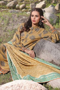 UAE -3PC Printed Karandi Unstitched Suit AY-32030