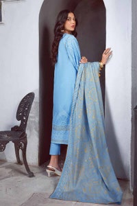 UAE -3PC Lawn Unstitched Gold Printed Suit CL-32394 B