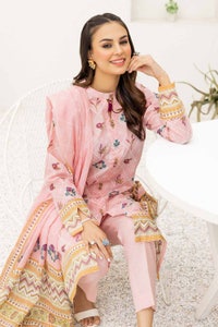 UAE -3PC Printed Lawn Unstitched Suit with Denting Lawn Dupatta DN-32111 B