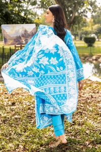 UAE -3PC Printed Lawn Unstitched Suit CL-32513 B