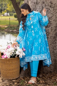 UAE -3PC Printed Lawn Unstitched Suit CL-32513 B