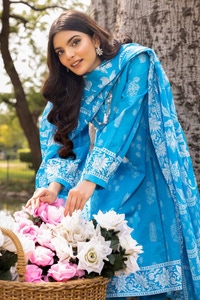 UAE -3PC Printed Lawn Unstitched Suit CL-32513 B