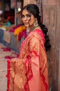 UAE -3PC Gold and Lacquer Lawn Printed Unstitched Suit CL-32535 A