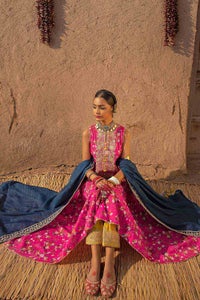 UAE -3PC Embroiderd Lawn Printed Unstitched Suit with Embroidered Zari Dupatta FE-32100