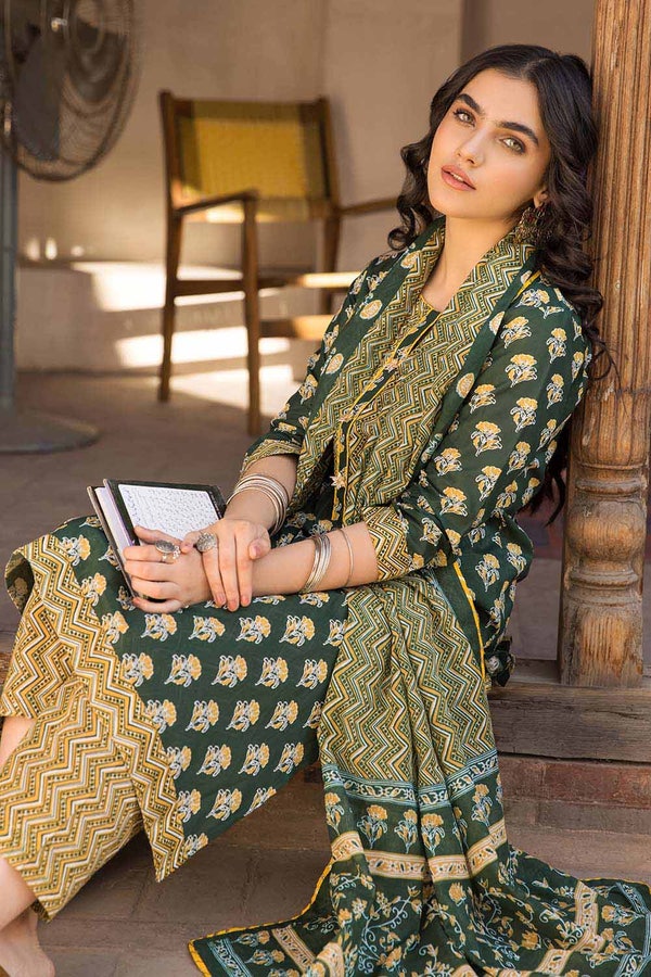 UAE -3PC Lawn Unstitched Printed Suit CL-32242 A