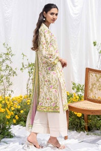 UAE -3PC Printed Lawn Unstitched Suit CL-32546