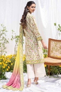 UAE -3PC Printed Lawn Unstitched Suit CL-32546