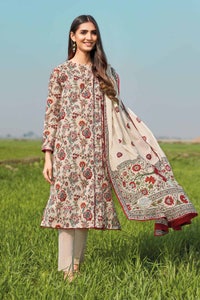 UAE -3PC Lawn Unstitched Digital Printed Suit CL-32250 B
