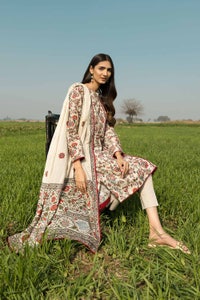 UAE -3PC Lawn Unstitched Digital Printed Suit CL-32250 B