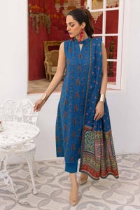 UAE -3PC Khaddar Digital Printed Unstitched Suit K-32032