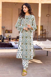UAE -2PC Lawn Unstitched Printed Shirt Trousers Suit TL-32025 A