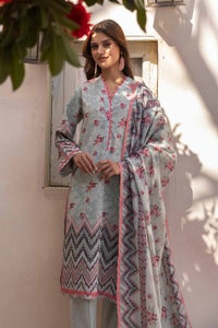 UAE -3PC Printed Lawn Unstitched Suit CL-32216 B