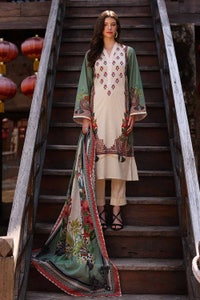 UAE -3PC Lawn Unstitched Digital Printed Suit CL-32175