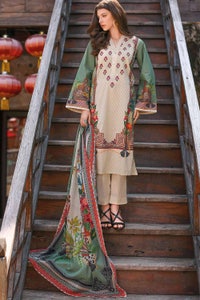 UAE -3PC Lawn Unstitched Digital Printed Suit CL-32175