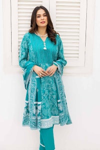 UAE -3PC Printed Lawn Unstitched Suit CL-32512 B