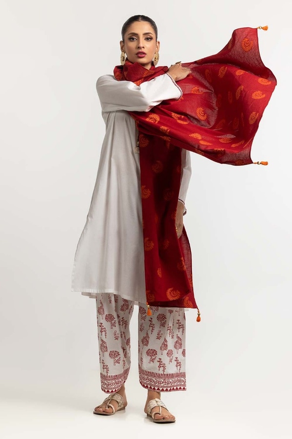 UAE -Dyed Jacquard Dupatta DUP-24-22