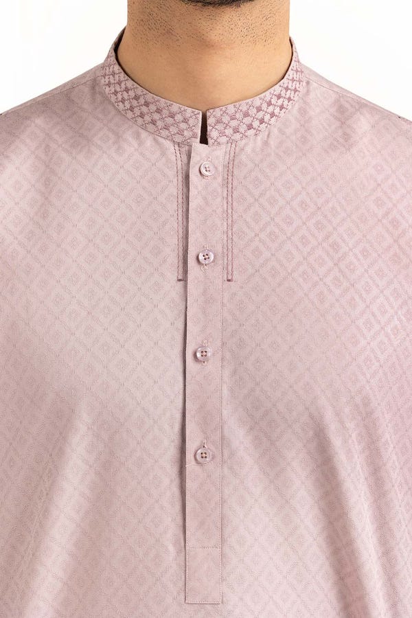 UAE -Dusty Pink Basic Kurta KR-EMB23-002