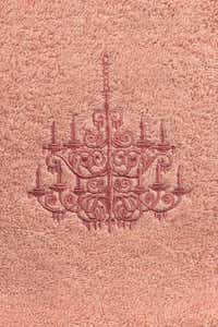 UAE -Dusty Pink Combed 3Pc Embroidered Towel Set