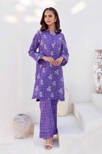 UAE -2PC Printed Cambric Unstitched Suit TCN-32004