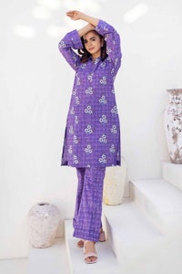 UAE -2PC Printed Cambric Unstitched Suit TCN-32004
