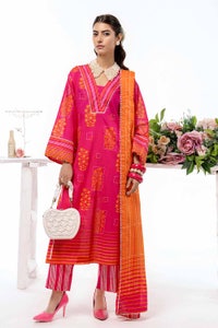 UAE -3PC Lawn Printed Unstitched Suit CL-32452