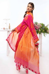 UAE -3PC Lawn Printed Unstitched Suit CL-32452