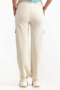 UAE -Ecru Knit Trouser 231-220-016