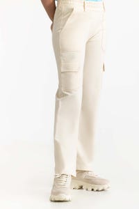 UAE -Ecru Knit Trouser 231-220-016