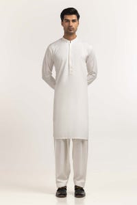 UAE -Egg White Styling Suit SK-S24-048
