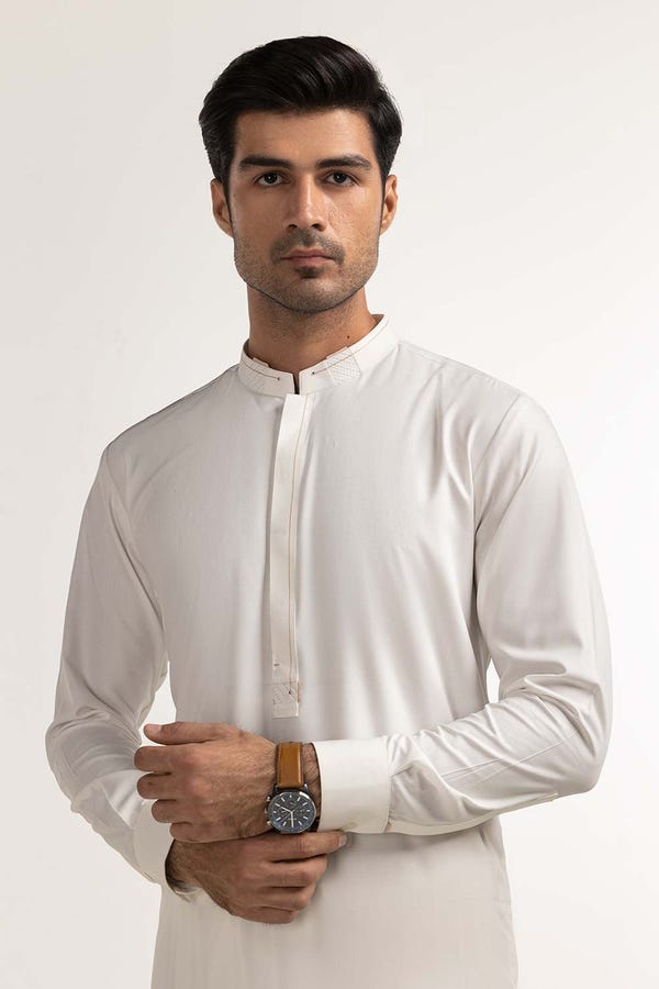 UAE -Egg White Styling Suit SK-S24-048