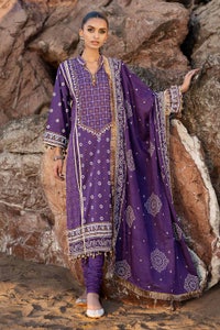 UAE -3 Piece Unstitched Embroidered Lawn Suit CL-52169