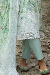 UAE -3 Piece Unstitched Embroidered Printed Lawn Suit with Embroidered Printed Chiffon Dupatta PR-52007
